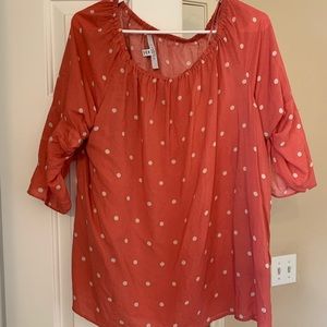 Off the shoulder or on shirt